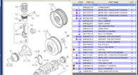 8973627560 Engine Liner Kit Roda Gila Untuk ISUAU 4HK1 ZX200-3 ZX240-3 SH210